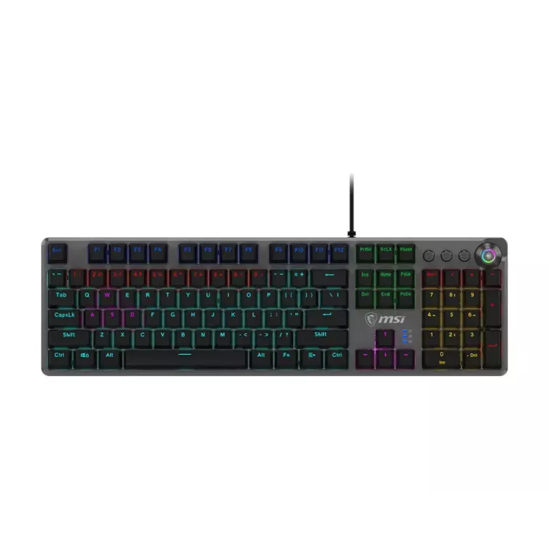 Gaming Keyboard MSI FORGE GK310 RED DE Mechanical USB QWERTY Black
