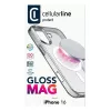 Cellularline Gloss Mag - iPhone 16 Magnetic case for charging and attaching to the MagSafe charger