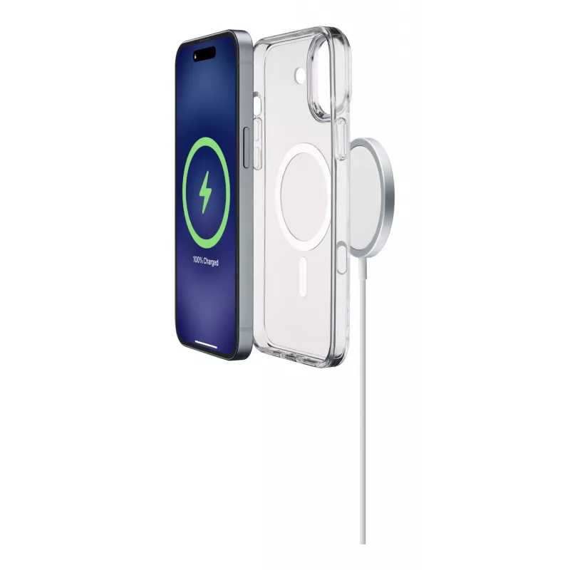 Cellularline Gloss Mag - iPhone 16 Magnetic case for charging and attaching to the MagSafe charger