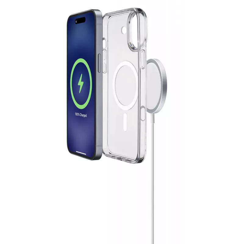 Cellularline Gloss Mag - iPhone 16 Magnetic case for charging and attaching to the MagSafe charger