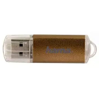 Hama 32GB Laeta USB flash drive USB Type-A 2.0 Brown, Transparent