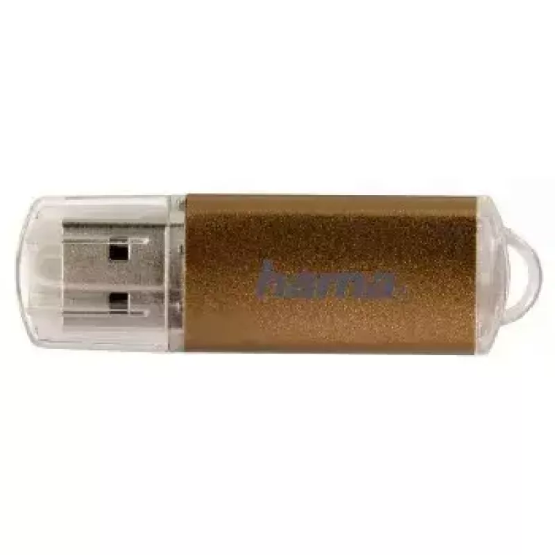 Hama 32GB Laeta USB flash drive USB Type-A 2.0 Brown, Transparent
