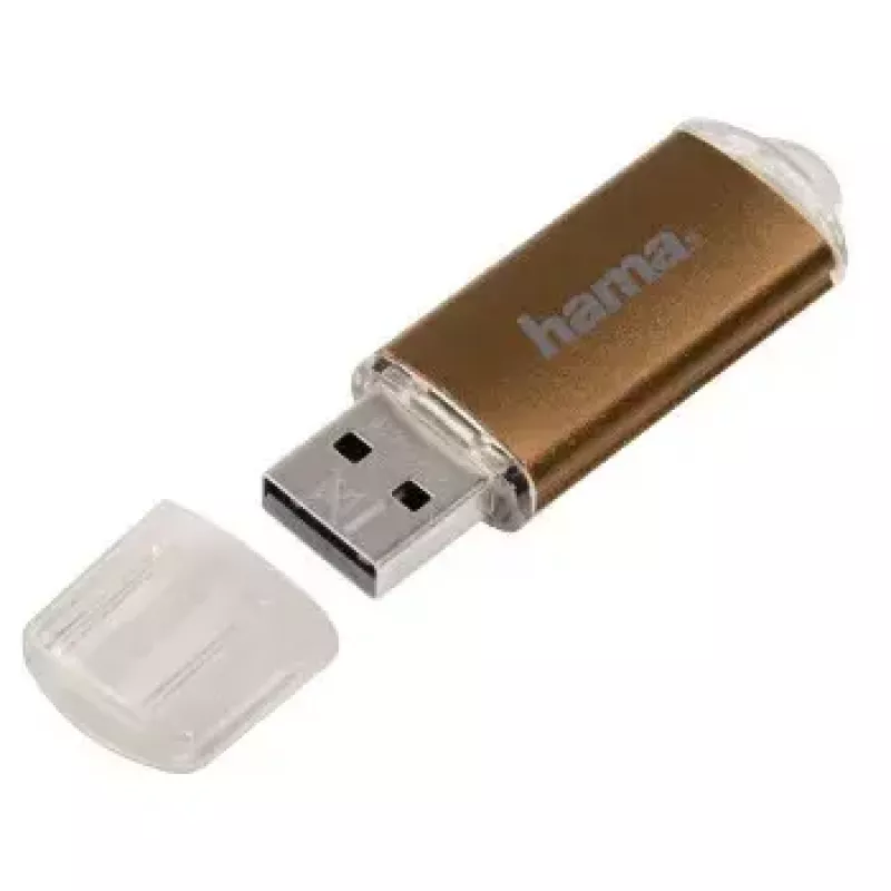 Hama 32GB Laeta USB flash drive USB Type-A 2.0 Brown, Transparent
