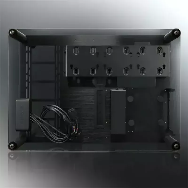 RAIJINTEK Paean Desktop PC Case — Black Transparent, ATX/Micro-ATX/Mini-ITX, 4x USB 3.2 Gen1, 3x3.5 inch + 3x2.5 inch bays