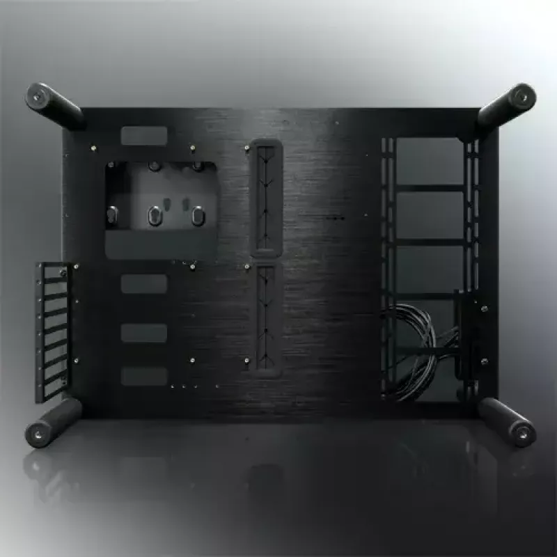 RAIJINTEK Paean Desktop PC Case — Black Transparent, ATX/Micro-ATX/Mini-ITX, 4x USB 3.2 Gen1, 3x3.5 inch + 3x2.5 inch bays