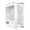 PC Case ASUS ROG Strix Helios II Midi Tower White — supports EATX/ATX/Micro‑ATX/Mini‑ITX, 3x140mm front + 1x140mm rear, 2×3.5 inch + 4×2.5 inch bays, tempered glass