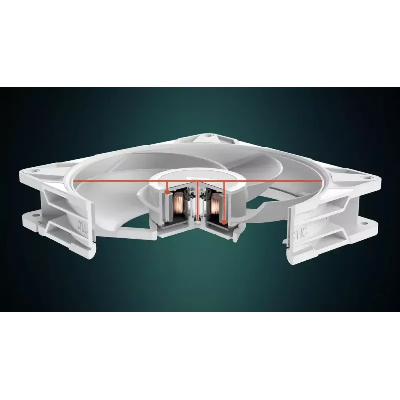 140 mm Fan Arctic Freezer P14 Pro Reverse A-RGB (White) — 166.5 m³/h, 5.1 mmH₂O, FDB, PWM, Cable Splitter