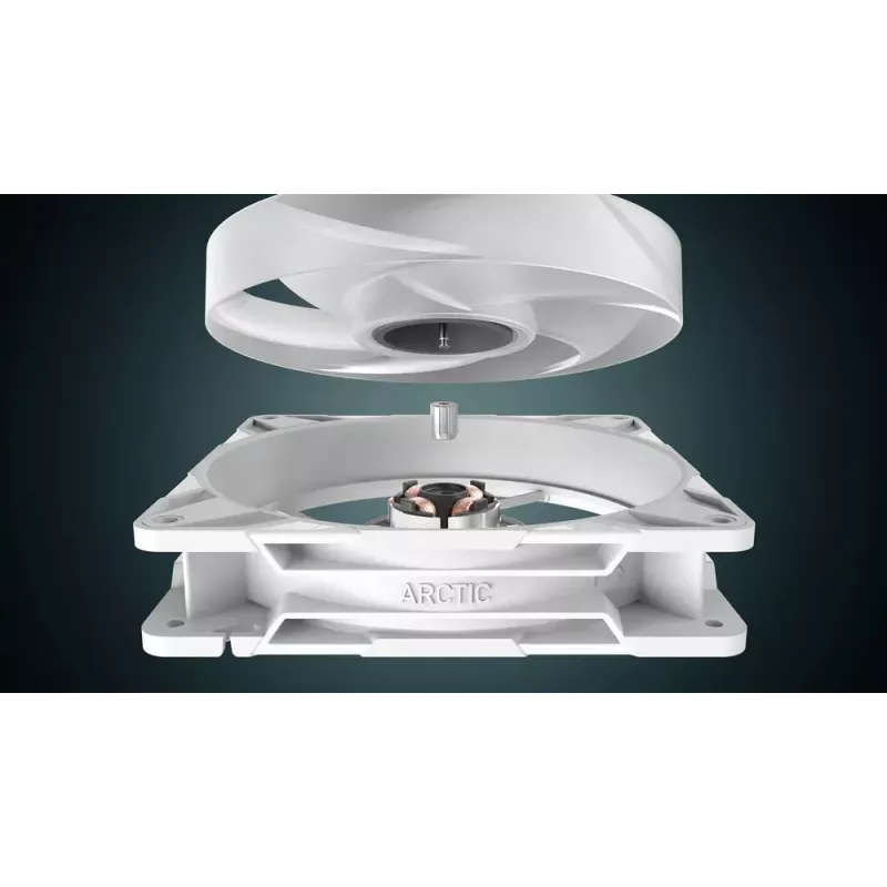 140 mm Fan Arctic Freezer P14 Pro Reverse A-RGB (White) — 166.5 m³/h, 5.1 mmH₂O, FDB, PWM, Cable Splitter