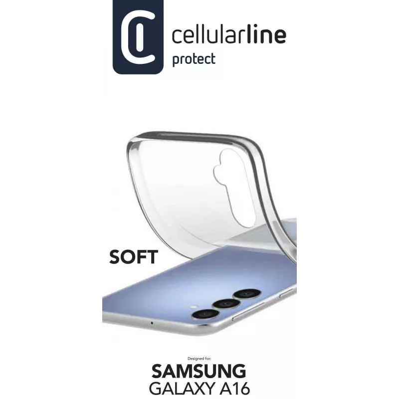 Cellularline Soft - Galaxy A16 Soft rubber case, Cover, Samsung, Galaxy A16, 17 cm (6.7 inch), Transparent