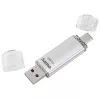 Hama C-Laeta USB flash drive 128 GB USB Type-A / USB Type-C 3.2 Gen 1 (3.1 Gen 1) Silver