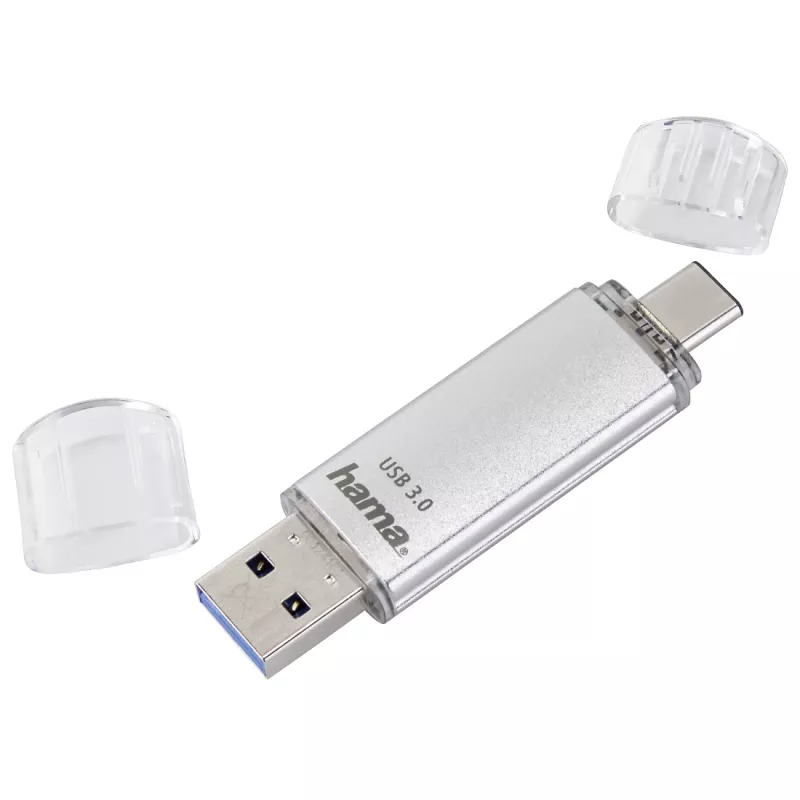 Hama C-Laeta USB flash drive 128 GB USB Type-A / USB Type-C 3.2 Gen 1 (3.1 Gen 1) Silver