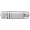 Hama C-Laeta USB flash drive 128 GB USB Type-A / USB Type-C 3.2 Gen 1 (3.1 Gen 1) Silver