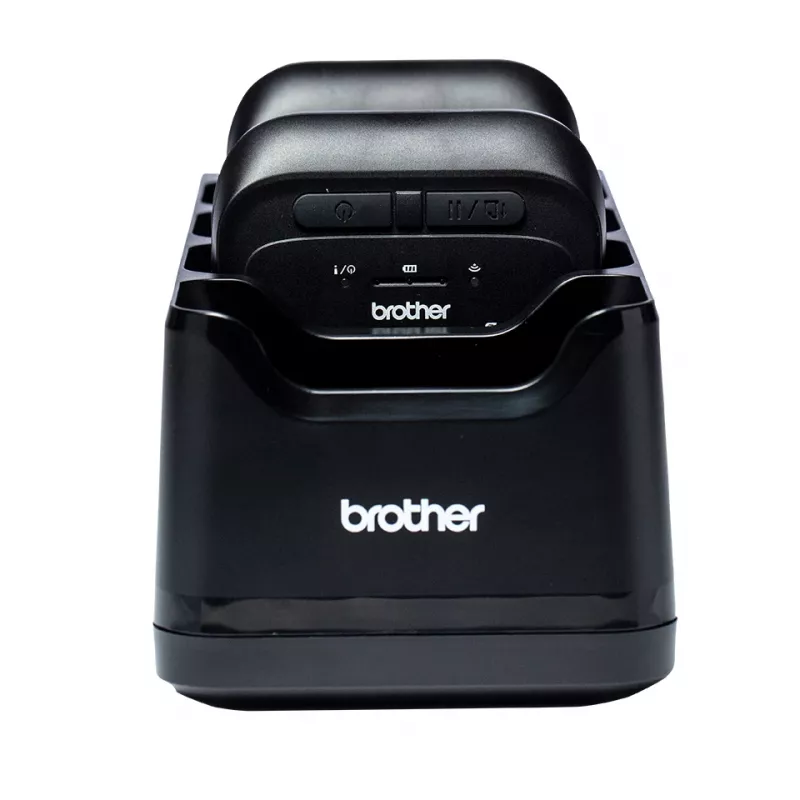 Portable printer charger Brother PA4CR002EU — indoor charger, black, compatible with Brother portable printers