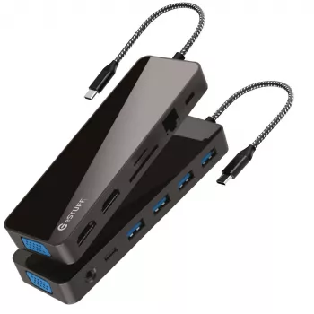 Laptop Dock eSTUFF GLB235470 USB Power Delivery 100W Ethernet 1000Mbit/s