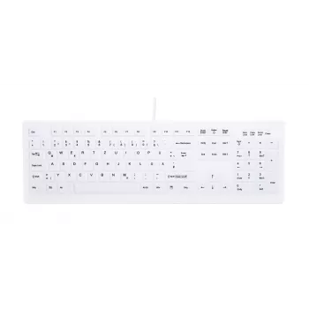 Wireless RF Keyboard Active Key AK-C8100 — Full-size 105-key, Office, White, German layout