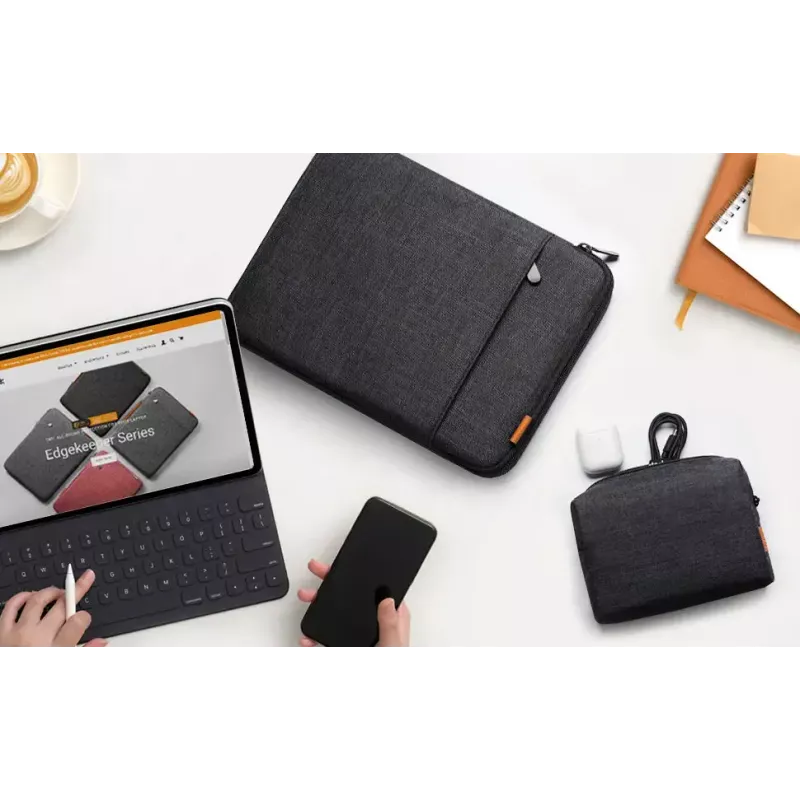 Sleeve case Inateck LB01006 for 15 inch (38.1 cm) laptops, Black/Grey