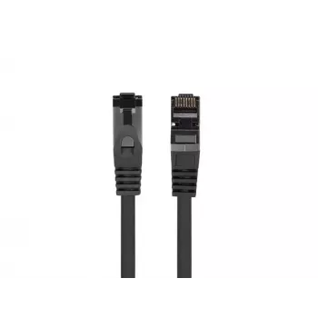 Network patch cable LANBERG PCF8-10CU-0050-BK Cat8.1 S/FTP (S-STP) RJ-45 to RJ-45 0.5 m Black