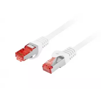 Network patch cable LANBERG PCF6-10CU-0050-W Cat6 S/FTP (S-STP) White 0.5 m RJ-45–RJ-45