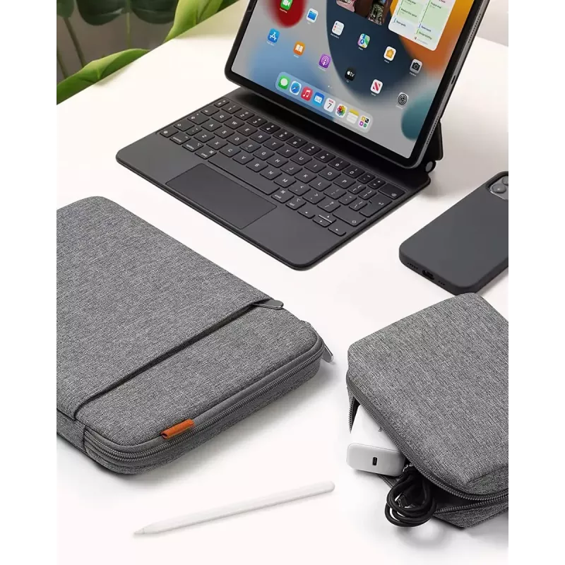 Sleeve case Inateck LB01006 for 35.6 cm (14 inch) laptops, grey, monochromatic surface