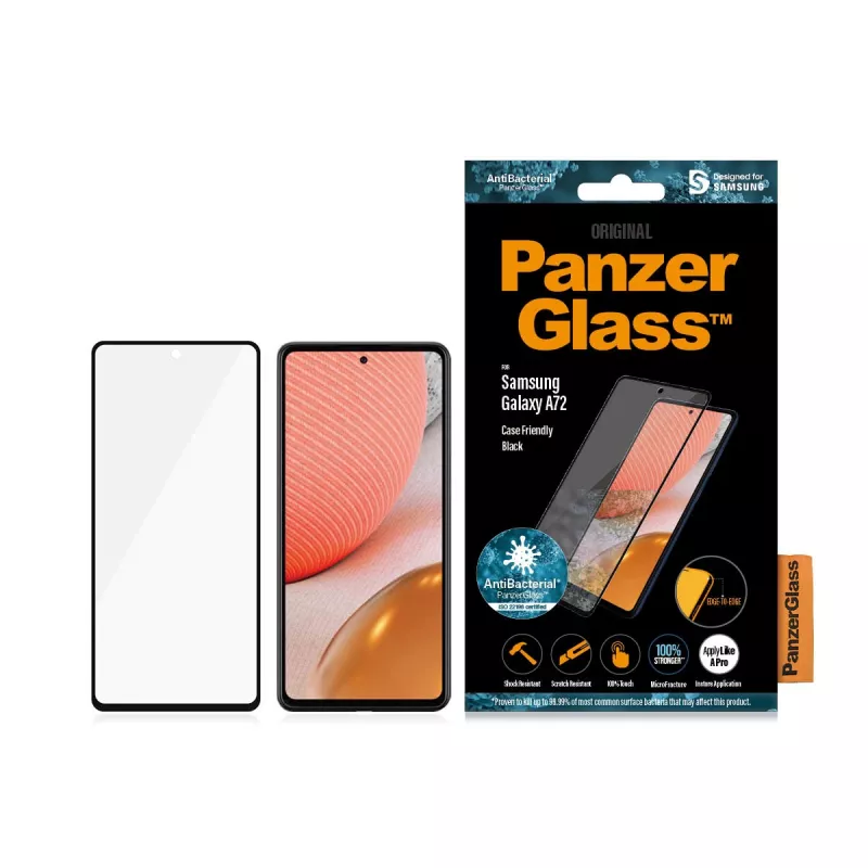 Screen Protector Glass PanzerGlass Samsung Galaxy A72 Scratch Shock Resistant