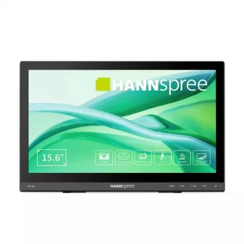 HANNspree HT165HPB 15.6 inch (39.6 cm) Full HD IPS LCD touchscreen monitor 1920×1080, 15 ms, VESA, speakers, black