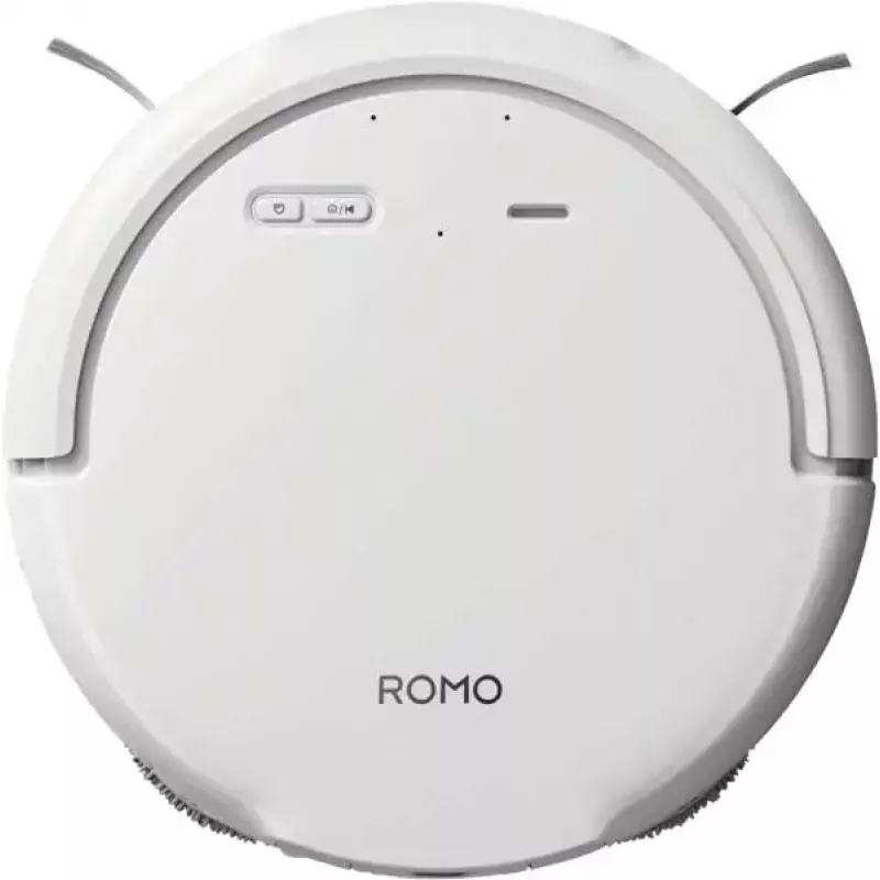 Robot vacuum and mop DJI ROMO S (Water Tank Version) — White, 4.4 kg, 0.26 L dust, 4 L clean / 3.2 L dirty water tanks, 5000 mAh