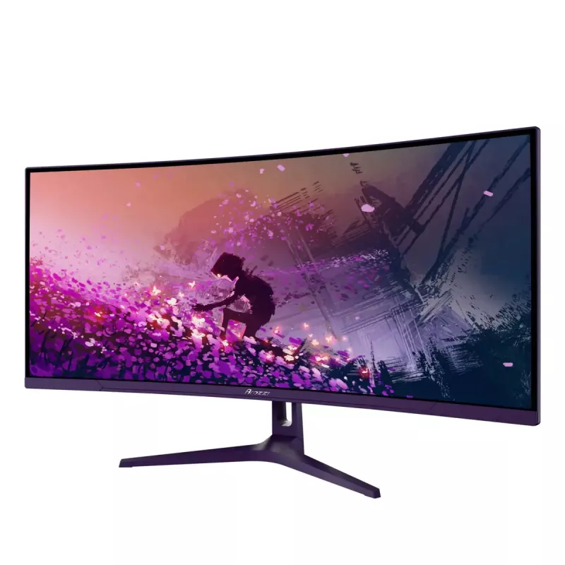 Curved computer monitor Arozzi Nova 34 inch (86.4 cm) 3440 x 1440 LED 21:9 1 ms Purple