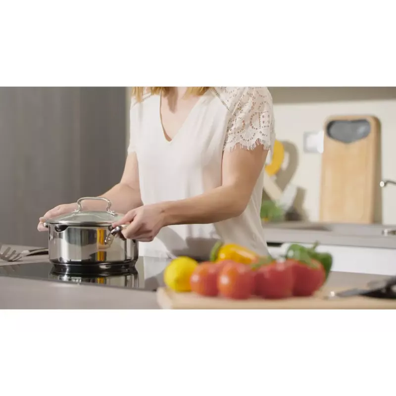 Boiling pan set Tefal Duetto+ G719S7, stainless steel, 7 pcs (saucepans Ø16/20/24 cm, casserole Ø16 cm), induction, lids, ovenproof to 250°C