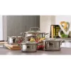 Boiling pan set Tefal Duetto+ G719S7, stainless steel, 7 pcs (saucepans Ø16/20/24 cm, casserole Ø16 cm), induction, lids, ovenproof to 250°C