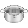 Boiling pan set Tefal Duetto+ G719S7, stainless steel, 7 pcs (saucepans Ø16/20/24 cm, casserole Ø16 cm), induction, lids, ovenproof to 250°C