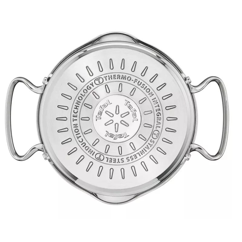 Boiling pan set Tefal Duetto+ G719S7, stainless steel, 7 pcs (saucepans Ø16/20/24 cm, casserole Ø16 cm), induction, lids, ovenproof to 250°C