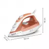 Tefal Virtuo 30 FV2C40E0 iron Dry & Steam iron Ceramic soleplate 2000 W Peach, White