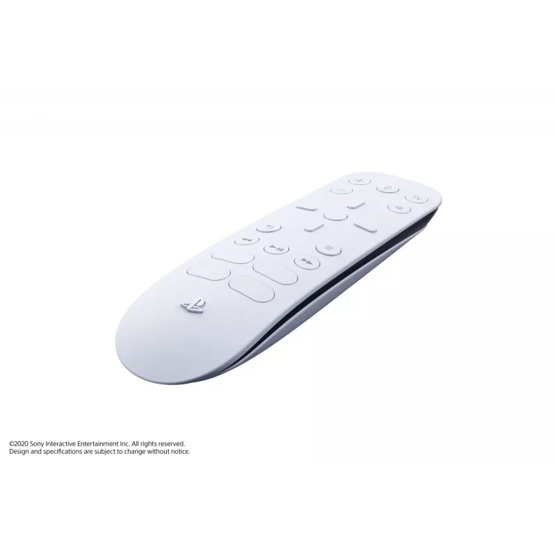 Sony Media Remote, Game console, TV, IR Wireless, Press buttons, White