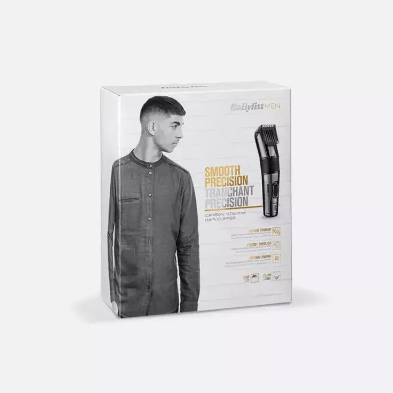Hair Clipper BaByliss Carbon Titanium Black 26 0.5mm to 2.5cm