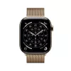 Smartwatch Apple Watch Series 11 GPS + Cellular 46mm Gold Titanium Case with Gold Milanese Loop M/L, 64GB, OLED, 416×496, Waterproof 50m