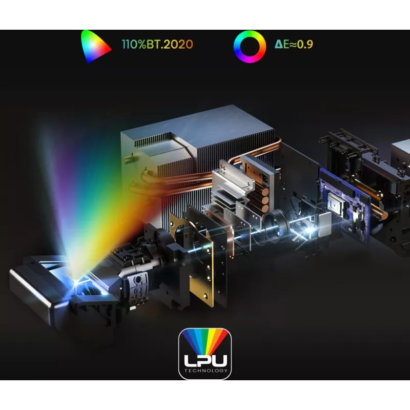 Projector HISENSE PT1 3D Smart TV, 16:9 native, Wi‑Fi & Ethernet, HDR (HLG), HDMI 2.0/2.1, Black