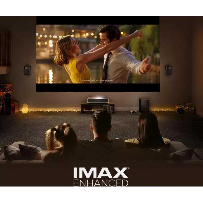 Projector HISENSE PT1 3D Smart TV, 16:9 native, Wi‑Fi & Ethernet, HDR (HLG), HDMI 2.0/2.1, Black