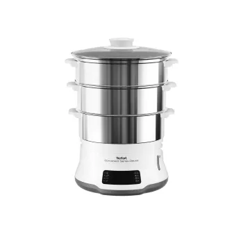 Tefal Convenient Series Deluxe VC502D steam cooker 3 basket(s) Countertop 900 W Stainless steel, White