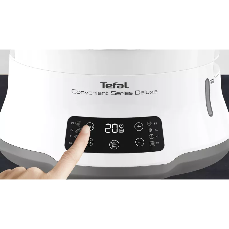 Tefal Convenient Series Deluxe VC502D steam cooker 3 basket(s) Countertop 900 W Stainless steel, White