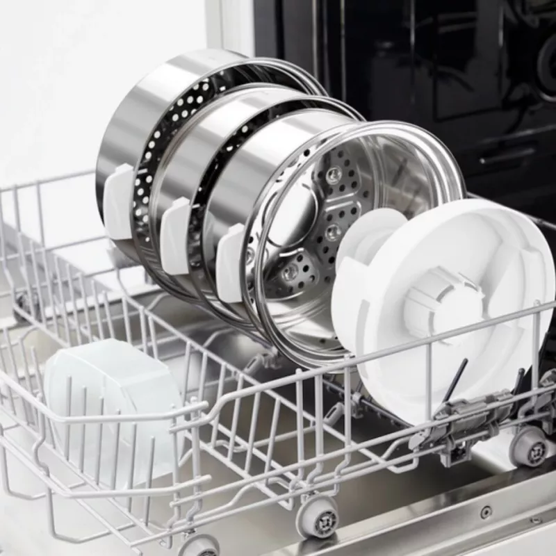 Tefal Convenient Series Deluxe VC502D steam cooker 3 basket(s) Countertop 900 W Stainless steel, White