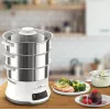 Tefal Convenient Series Deluxe VC502D steam cooker 3 basket(s) Countertop 900 W Stainless steel, White