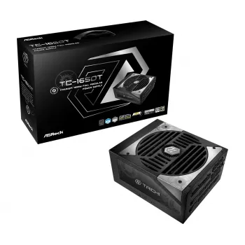 Power supply unit ASROCK Taichi TC-1650T 1650 W 20+4 pin ATX 80 PLUS Titanium, 135 mm fan, Black