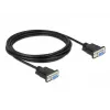 Serial Cable DeLOCK 86606 Black 3m RS-232 Sub-D9