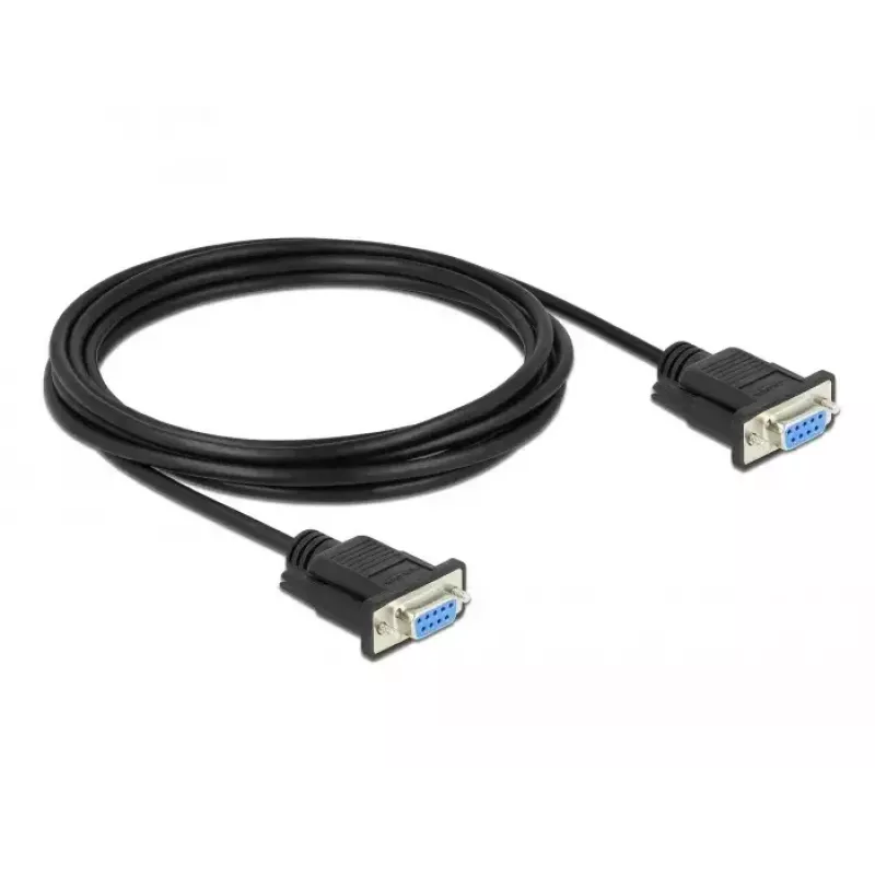Serial Cable DeLOCK 86606 Black 3m RS-232 Sub-D9