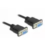 Serial Cable DeLOCK 86606 Black 3m RS-232 Sub-D9