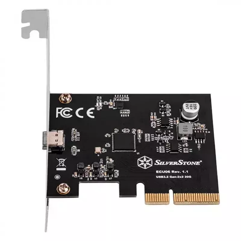 Silverstone ECU06 Internal USB 3.2 Gen 2 Adapter PCIe Low-profile