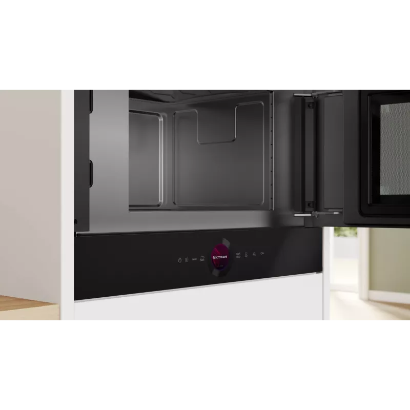 Bosch Serie 8 BFR7221B1 microwave Black Solo microwave Built-in 21 L 900 W
