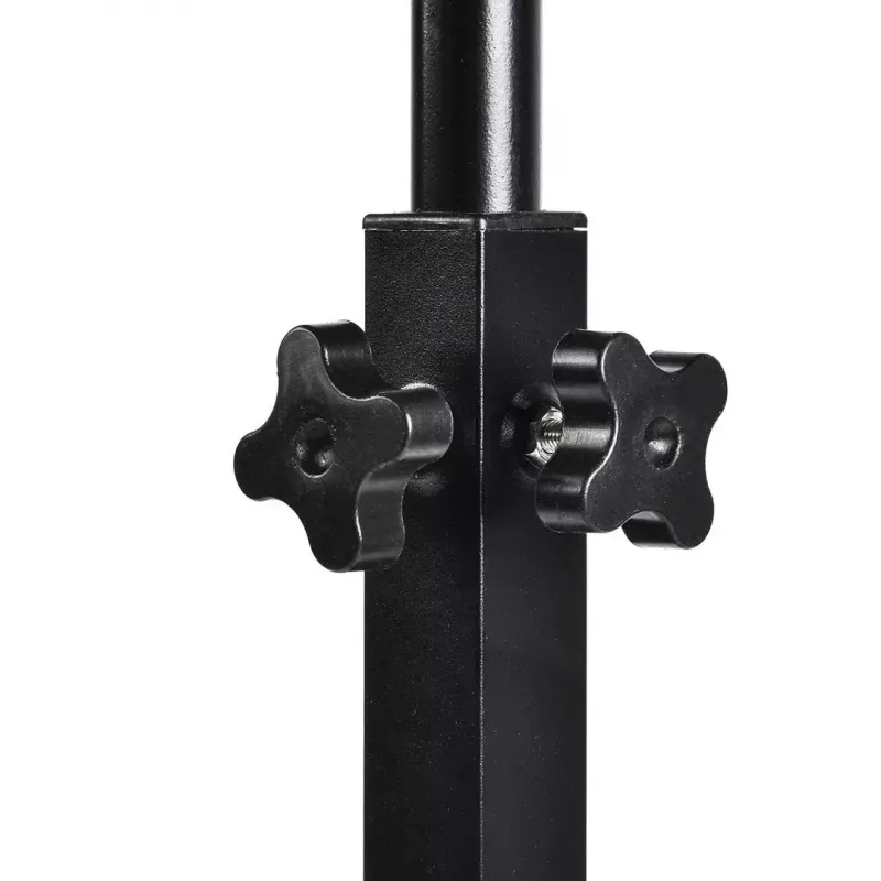 Mobile height-adjustable portable desk stand MACLEAN MC-121 B — adjustable height, tilt, castor wheels, 30 kg load, black