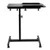 Mobile height-adjustable portable desk stand MACLEAN MC-121 B — adjustable height, tilt, castor wheels, 30 kg load, black