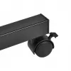 Mobile height-adjustable portable desk stand MACLEAN MC-121 B — adjustable height, tilt, castor wheels, 30 kg load, black